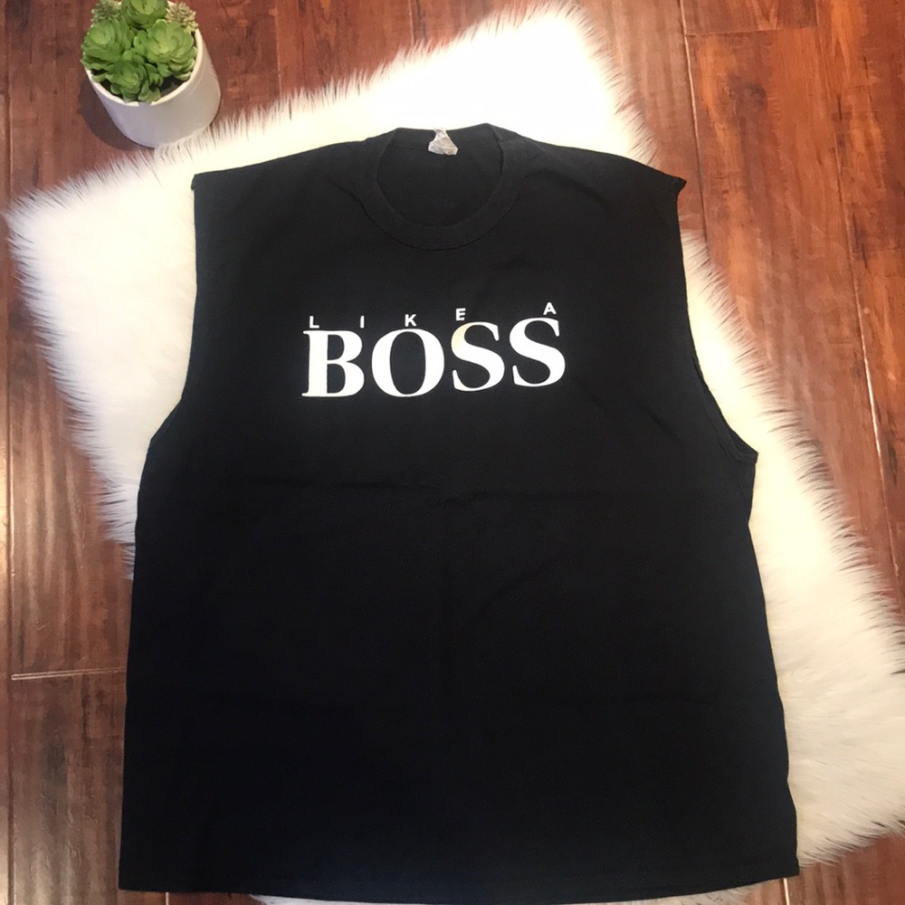 Black Muscle tee